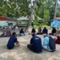 Kebersamaan antar kader saat kegiatan Rihlah di kampung Pasir Putih.